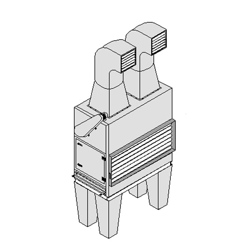 یونیت هیتر صنعتی زمینی تهویه آریا TU 90-170 W