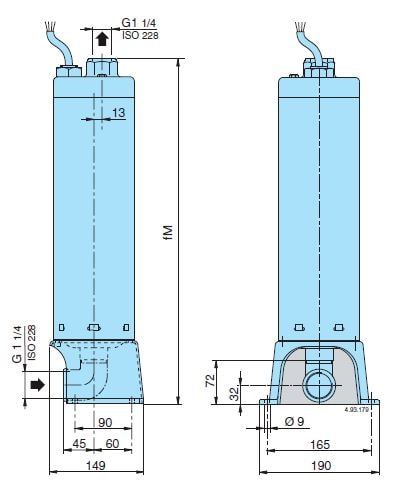 پمپ آب کالپدا طبقاتی عمودی مدل MXSU 803