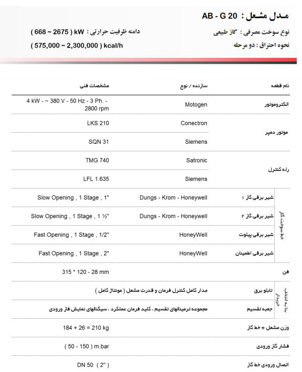 مشعل گازی آترا مدل AB-G20