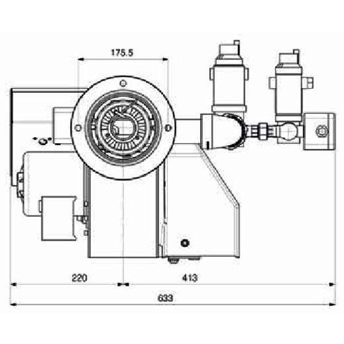 مشعل گازی شوفاژکار مدل CKI-G500C2S