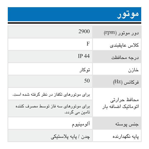 پمپ آب ابارا سانتریفیوژ تک پروانه ای مدل CMB 4 T