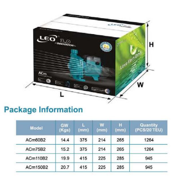 پمپ آب لئو بشقابی مدل AC110B2