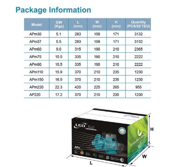 پمپ آب لئو محیطی مدل AP 110