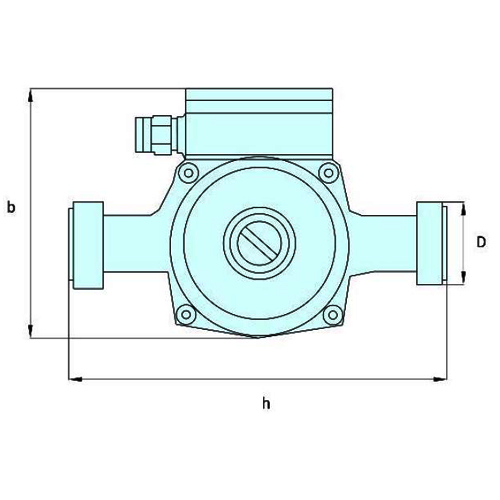 پمپ سیرکولاتور خطی سمنان انرژی سه سرعته مدل NM40-80 F180