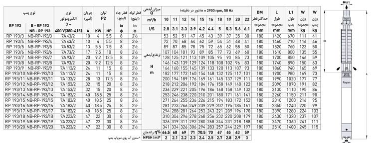 پمپ شناو رایان مدل RP 193/4