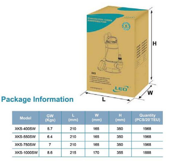 پمپ کفکش لئو مدل XKS-400SW