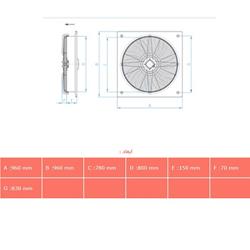 هواکش دمنده قاب دار ایلکای مدل VIK-80Z6T3