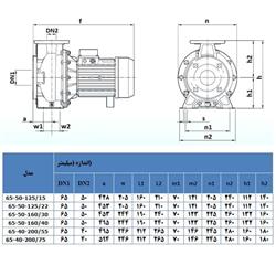 پمپ آب لیو تک پروانه استیل مدل XZS 65-40-160/5.5