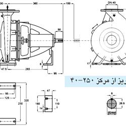 پمپ آب پمپیران مدل 250-40 با موتور 3 کیلووات