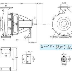 پمپ آب پمپیران مدل 160-50 با موتور 0.75 کیلووات