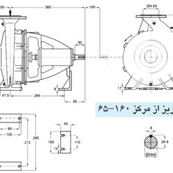 پمپ آب پمپیران مدل 160-65 با موتور 1.5 کیلووات