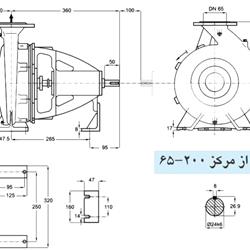 پمپ آب پمپیران مدل 200-65 با موتور 3 کیلووات