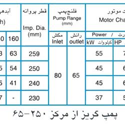 پمپ آب پمپیران مدل 250-65 با موتور 45 کیلووات