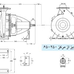 پمپ آب پمپیران مدل 250-65 با موتور 45 کیلووات