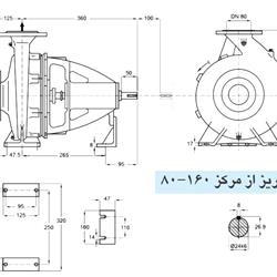 پمپ آب پمپیران مدل 160-80 با موتور 3 کیلووات