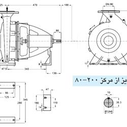 پمپ آب پمپیران مدل 200-80 با موتور 4 کیلووات