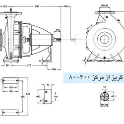  پمپ آب پمپیران مدل 400-80 با موتور 22 کیلووات