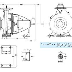  پمپ آب پمپیران مدل 400-100 با موتور 37 کیلووات