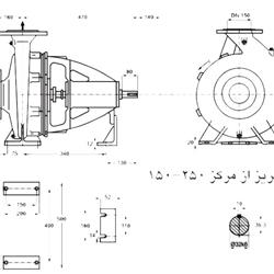  پمپ آب پمپیران مدل 250-150 با موتور 30 کیلووات