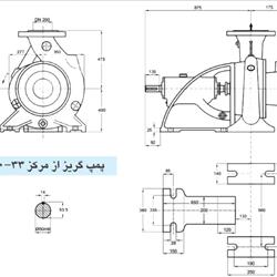  پمپ آب پمپیران مدل 33-200 با موتور 75 کیلووات