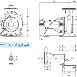  پمپ آب پمپیران مدل 40-200 با موتور 110 کیلووات