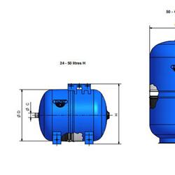 منبع تحت فشار زیلمت 80 لیتری 10 بار مدل HYDRO-PRO 80