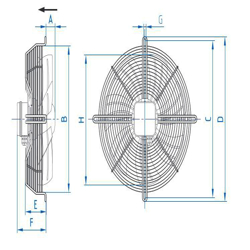 فن دمنده قاب دار ایلکای مدل VIK-80Z6T