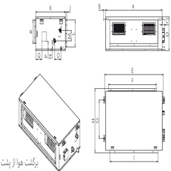 فن کویل کانالی تهویه مدل AR N-12