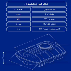 مخزن پلاستیکی 3000 لیتری بیضی طبرستان