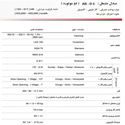 مشعل دوگانه سوز آترا مدل AB-D4