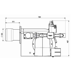 مشعل گازی شوفاژکار مدل CKI-G500C2S