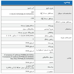 پمپ آب ابارا سانتریفیوژ استیل مدل 2CDX 120/15