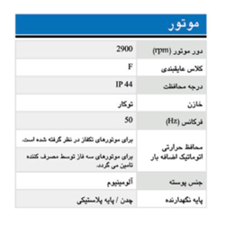 پمپ آب ابارا سانتریفیوژ تک پروانه مدل CMC 1 M/T