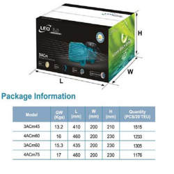 پمپ آب لئو سانتریفیوژ طبقاتی مدل 3ACm45