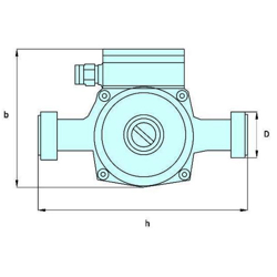 پمپ سیرکولاتور خطی سمنان انرژی NM40-80 F200