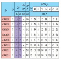 پمپ شناور استیل ابارا 25 اسب مدل 6EBS-6010