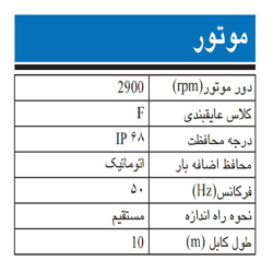 پمپ لجن کش چدنی ابارا مدل 80DVS 5 1.5