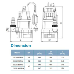 پمپ کفکش لئو مدل XKS-550PW