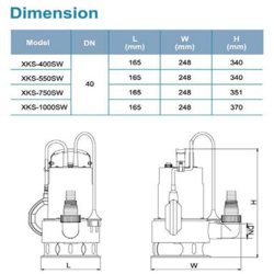 پمپ کفکش لئو مدل XKS-550SW