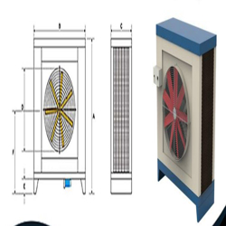 کولر آبی صنعتی سلولزی آکسیال سرمانوین مدل SN 28000