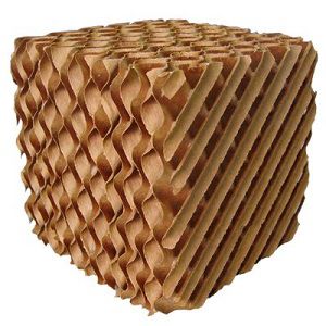 نمونه پکینگ مورد استفاده در برج خنک کننده و کولر آبی سلولزی نمونه پکینگ مورد استفاده در برج خنک کننده و کولر آبی سلولزی