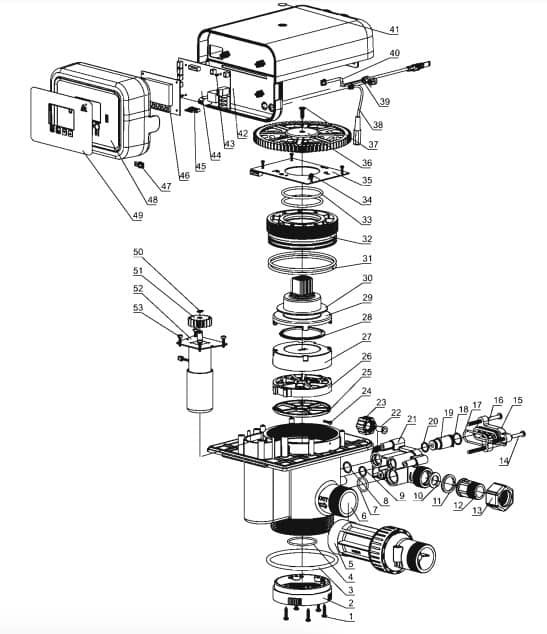 نقشه انفجاری شیر برقی اتوماتیک سختی گیر نقشه انفجاری شیر برقی اتوماتیک سختی گیر